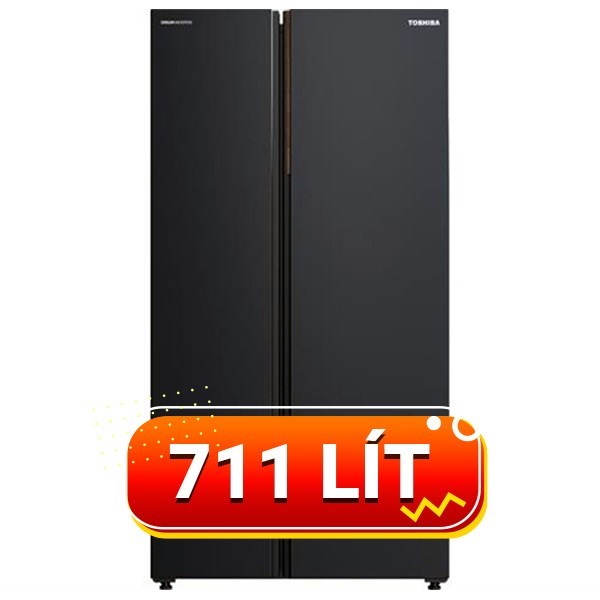 Tủ lạnh Toshiba Inverter 711 lít Side By Side GR-RS910WI-PMV(06)-MG